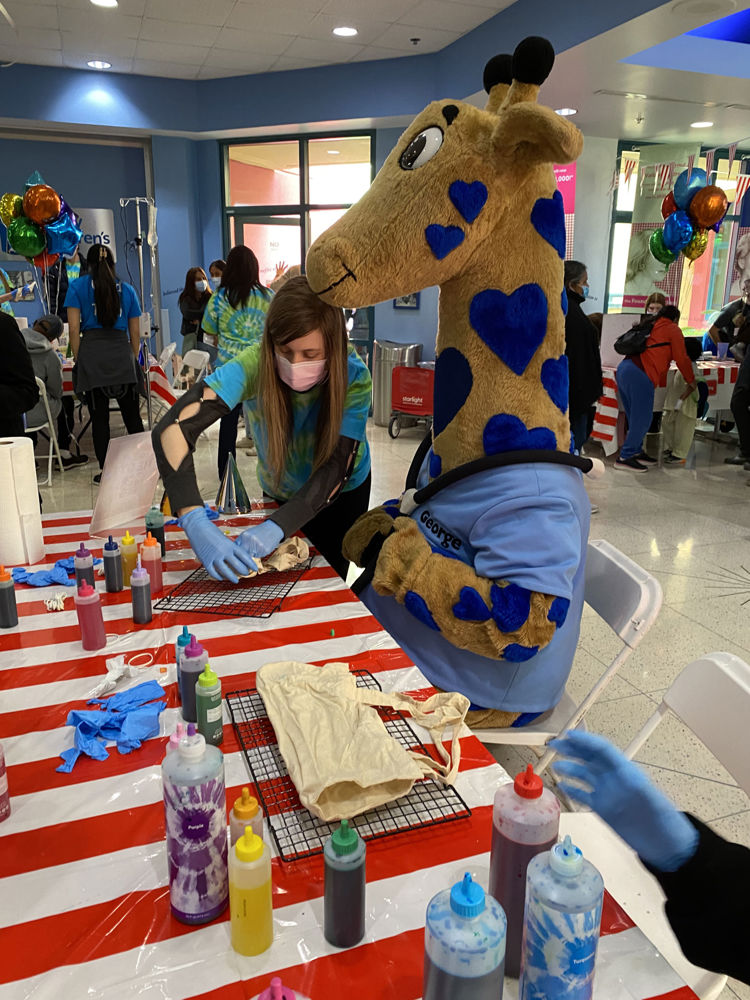 iLoveToCreate Volunteers Bring Colorful Fun to Valley Children's Child Life Month Carnival with Tie-Dye Station